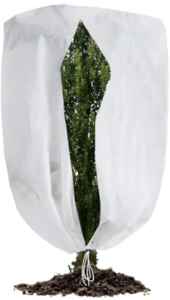 YORFULL Pflanzenschutz Winter, 80 * 120 cm Pflanzen Frostschutzhülle, Pflanzen Winterschutzhülle mit Reißverschluss und Zugband, Winterschutz Pflanze Außen, Atmungsaktiv und Reißfest （1 PCS）