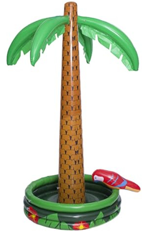 Aufblasbare Palmen - Sommer-Pool-Partydekorationen und Strandspielzeug, tropische Lieferungen | Eisrelier 'Baum Dating Hawaiianisches Thema im Freien, einfach aufblasen, groß