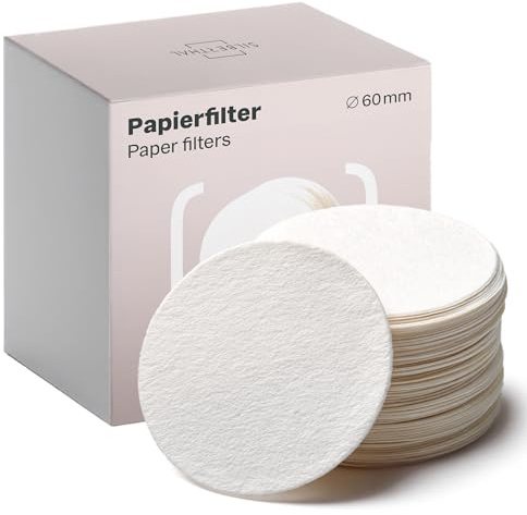 SILBERTHAL Papierfilter 60mm 180 Stück Espressokocher | Ersatzfilter für Espressomaschinen und Kaffeemaschinen - Einwegpapierfilter Rund