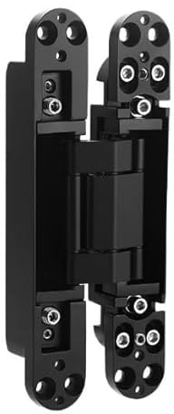 Charnière hydraulique réglable à fermeture silencieuse, montage invisible, dispositif de automatique porte pliante, accessoires mobilier(B Heavy-Duty)