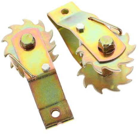 SHINEOFI Tendeurs de Fil de Clôture 2 Pièces en Acier avec Crépine Métallique, Serrage-Joint Robuste pour Clôture Électrique et Décoration Extérieure, Outil de Tension pour Câble
