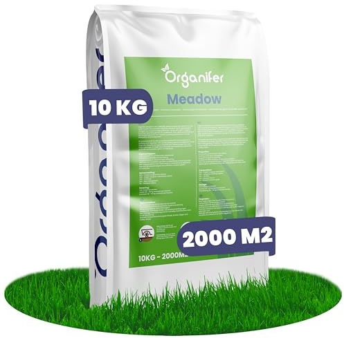 Wiesengras-Samenwiese - 62 Arten - 200g | Speziell Für Pferde Und Kleinvieh - Grassamen-Wiese - Grassamen-Wiesenmischung - Schafgras - Wiesengras-Samen - Organifer