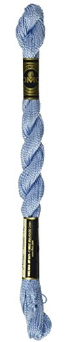 DMC 115 5-800 Pearl Cotton Thread, Pale Delft Blue, Size 5