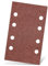 MENZER Red Klett-Schleifblätter, 133 x 80 mm, 8-Loch, f. Schwingschleifer, Normalkorund (50 Stk.) K80