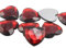 8 MM Rubin Rot JG16 Flache Rückseite Herz Acryl Jewels Hohe Qualität Pro Grade – 100 Stück