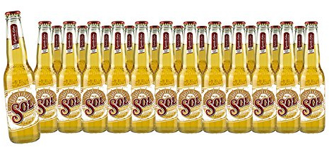 24 x Sol-Beer de México 0,355 L 4,5% vol. en caja original