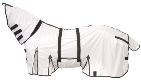 CHALLENGER 73129 Fliegengitter für Pferde, Netzstoff, für den Sommer, 172,7 cm, Weiß