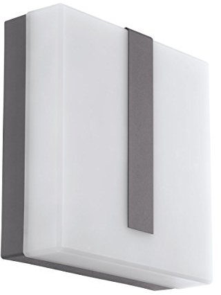 EGLO Connect Außen-Wandlampe Torazza-C, Smart Home Außenleuchte, Wandleuchte aus Stahl und Kunststoff, Farbe: Weiß, grau, warmweiß, dimmbar, IP44