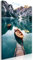 decomonkey Bilder Landschaft 40x60 cm 1 Teilig Leinwandbilder Bild auf Leinwand Vlies Wandbild Kunstdruck Wanddeko Wand Wohnzimmer Wanddekoration Deko Berge Natur