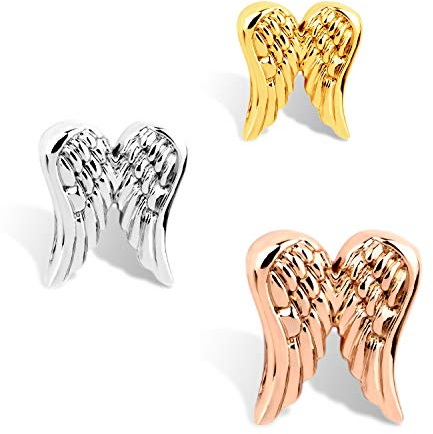 THIORA Charmband Charms | 'Engel' Anhänger | Angel Charm | Mesh Armband Charm (Rosegold)