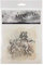 ITD Collection - Mini Reispapier Kreatives Set 14,8 x 14,8 cm (6 Blätter), Decoupage Reispapiere für Basteln, Papier zum Dekoration, Mehrfarbig (RSM009)