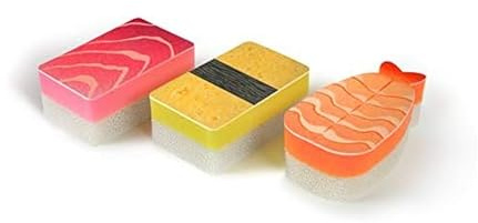 Genuine Fred 5273585 Sponges WASHABI Schwämme, Sushi-Sortiment