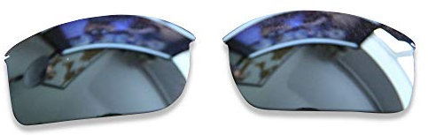 POLARLENS Polarised Replacement Lenses for Oakley Wiretap - Compatible with Oakley Wiretap Sunglasses (Silver)