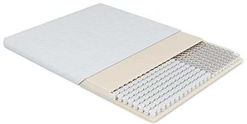 Betten Jumbo Pocket Air Latextopper 180x200 | 10 cm mit Latex, Mini Taschenfederkern und Visco | Topper ideal für Boxspringbetten, Matratzen und Schlafsofa | Abnehmbarer Bezug