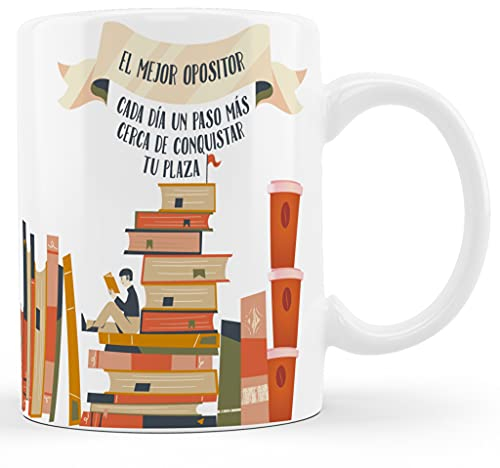 Bee Ingenious Taza opositor. Opositores regalos para opositores Tazas de desayuno tazas para opositores Tazas para súper opositores y súper opositoras (Mejor opositor)