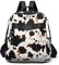 Maxoner Rucksack Geldbörse für Damen, modisch, echtes Leder, wandelbare Schultertasche, Reisetasche, Umhängetasche, Damentasche, Kuh aus Kunstleder, Small, Daypack Rucksäcke