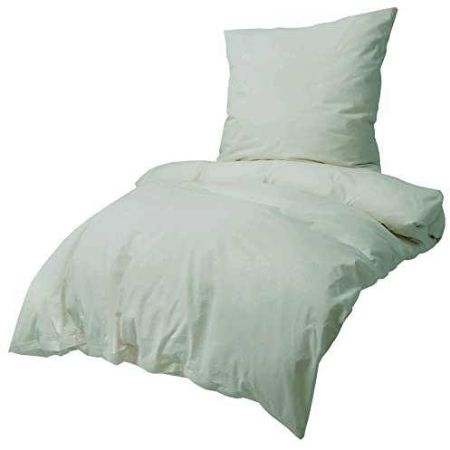 EllaTex MIKROFASER Bettwäsche Set, Farbe:Mint, Größe:135x200cm + 80x80cm