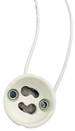 Shop SoftAir® Lampenfassung GU10 mit Kabel für LED- und Halogenlampen, universal, aus Keramik, 230 V, hitzebeständig (20)