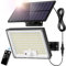 SIGRILL Solarlampen mit Bewegungsmelder 172LED , Solar Strahler IP65 Außenwandleuchte, Gartenleuchten mit 5m Kabel, Solarleuchten für Außen, Garage