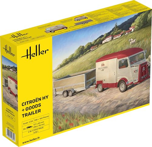 Heller 50331 Citroen HY + Goods Trailer 1/24
