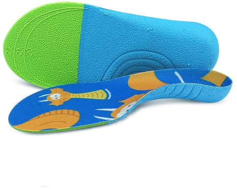 Solette ortopediche per bambini Solette per scarpe con supporto per arco plantare, tecnologia ortesica robusta per bambini con piedi piatti che hanno bisogno di supporto per l'arco plantare