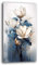 Quadri Moderni Soggiorno Verticale FIORI Quadro moderno giglio gigli da Parete Stampa su tela Canvas Decorazione Murale muro Arredo Camera da letto Cucina (3, 40x70 cm)