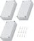 Jasaly 125B/1590N1 Aluminium-Gitarren-Effektpedal-Gehäuse, Metall, unlackiert, 122 x 66 x 39,5 mm, mit Gummi, 3 Stück