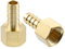 QUARKZMAN 2pz Raccordo Portagomma Ottone, Barbetta da 3/8 x Femmina Npt da 3/8 Raccordo per Tubi Ottone per Collegare Tubi Dispositivi Meccanici Attrezzature Idrauliche