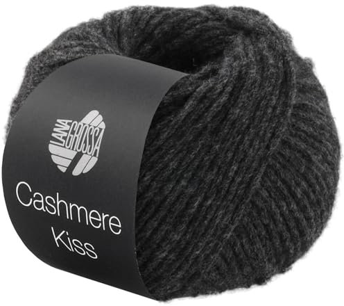 LANA GROSSA Cashmere Kiss | Edle Merino-Kaschmir-Mischung | Handstrickgarn aus 70% Schurwolle (Merino superfein) & 30% Kaschmir | 25g Wolle zum Stricken & Häkeln | 70m Garn FB 107