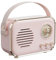 fesoklaf Retro Bluetooth Speaker, Vintage Portable Wireless Speaker Loud Volume FM Radio Bluetooth 5.0 Support TF Card AUX Fashioned Classic Old Style for Bedroom Kitchen Outdoor (Pink)
