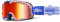 100% Barstow Goggles Antibeschlag Sportbrille für Motocross Polycarbonat Fahrradbrille mit Minimal Rahmen Klan Mirror Red Lens