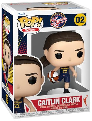 Funko POP! WNBA: Fever - Caitlin Clark | Official Sports Merch - Collectable Vinyl Figurine for Shelf Display - Birthday Gift Idea for Fans and Collectors