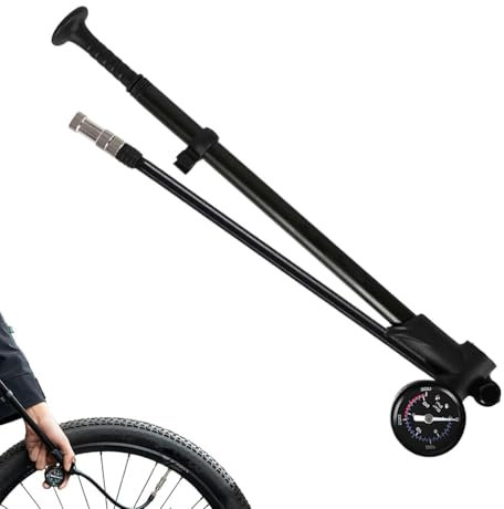 Handpumpe aus Aluminiumlegierung, präzisionsgeschliffene Pumpe für Motorräder und Fahrräder, tragbare Pumpe für Roller, hocheffiziente Luftkompressor mit robuster Konstruktion