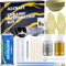 Kintsugi Kit de réparation or et argent - 18 pièces en céramique - Réparez vos objets significatifs avec facilité, parfait pour les débutants