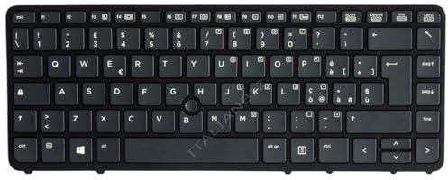 Tastiera italiana nera per HP EliteBook 840 G1 / 840 G2 / 850 G1 – NON Retroilluminata senza trackpoint