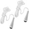 Jatipy 2 Pack Bathroom Light Pull Cord Handles – Chrome Teardrop Shape for Easy Installation and Stylish Lighting Control