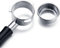 NEUTYPECHIC Porte-filtre Bottomless 54mm, 3 Oreilles Acier Inoxydable Amovible Bottomless Porte Filtre, Filtre non Pressurisé Compatible avec Breville Sage 870, 878 Solis 1170, Convient aux Cafés