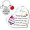 Cadeau Maîtresse d'École - Ornement Acrylique - Idée Cadeau ATSEM, Fin d'Année, Jour des Professeurs - Lot de 2 (Porte-Clés + Support Bureau) - Cadeau Enseignante Maternelle & Primaire