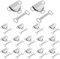 16 Set Hosenhaken, Silber Hosenverschluss Haken Metall und Ösen, Haken und Ösen zum Annähen für Kleidung, Diy-Nähen, Hose, Rock