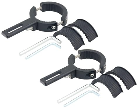 Anlising Halterungen für Motorrad-Scheinwerfer, 2PCS Verstellbare Motorrad-Scheinwerferhalterung, 38MM-60MM Motorrad Scheinwerfer Halterung, Universelle Scheinwerfer Halterungen, für Moto