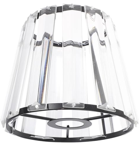 Kleiner Lampenschirm aus Glas mit E14 Anschluss für Schreibtisch | Durchsichtig, Schlichtes Design, Feine Verarbeitung, als Ersatzabdeckung, für Wohnheim und Büro