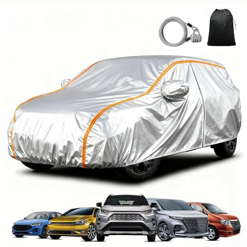 Auto Abdeckplane Vollgarage für VW Golf 7 Sportsvan 2012-2019, Autoabdeckung für Ihr Auto vor Regen, Schnee, Staub & UV | Wasserdicht & Stabil für Winter & Sommer
