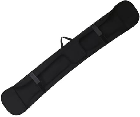 Hoppipola Snowboard Sleeve Storage Bag Single Snowboard, Neoprene Protective Cover with Stretch, 136-165cm Compatible Sizes, Black