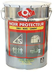 Protecteur noir fer bois ciment targol 5l