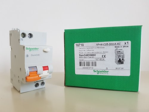 Schneider DOMC45C2530C Electric C INT.MTD DOMC45 1P+N 1M 25A 30MA