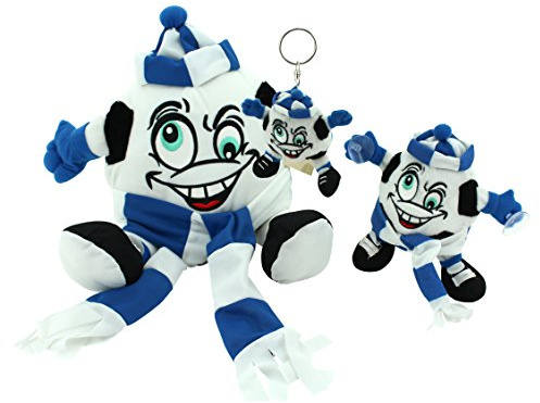 Sweety Toys 7219 Set= 3 Stück Fußball Maskottchen Plüsch Fan Artikel