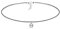 Elli Halskette Damen Choker Nylon mit Kristall in 925 Sterling Silber