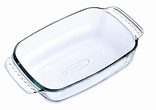 Pyrex Classic Vidrio - Fuente Rectangular, 22 x 13 cm, Transparente