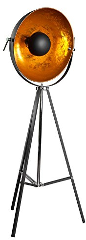 Invicta Interior 18692 Stehleuchte Big Studio 160cm Schwarz Gold Stehlampe