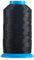 Yoker Nähgarn aus Nylon, 1500 Meter, Größe 69, T70, 210D/3, für alle Stickmaschinen, Leder, Taschen, Schuhe, Leinwand, Farbe: Schwarz